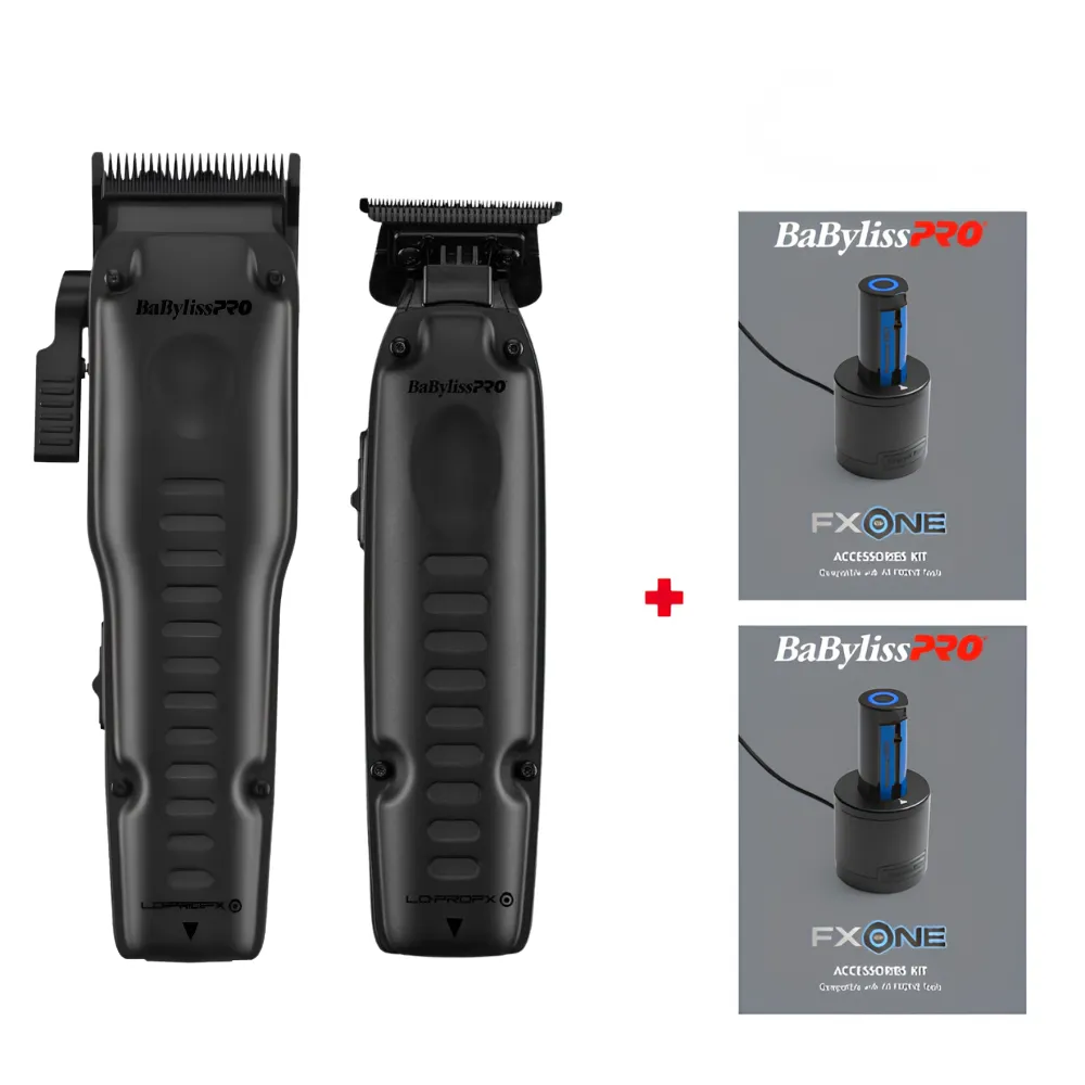 BaBylissPRO FXONE LO-PROFX Clipper & Trimmer Black | FX829MBLT, FX729MBLT (BATTERY INCLUDED)