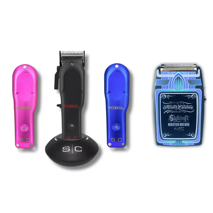 STYLECRAFT REBEL CLIPPER & FREE MR. CARTOON SHAVER | SC601, SC809M