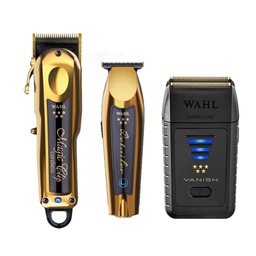 WAHL GOLD SET-MAGIC GLD/DETAILER GLD/VANISH SHAVER