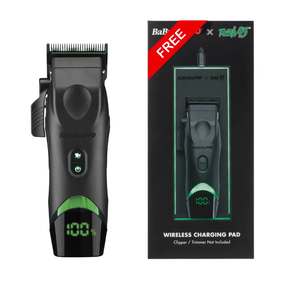 BABYLISSPRO X TOMB45 WIRELESS-CHARGING CLIPPER & CHARGING MAT | FXT45C